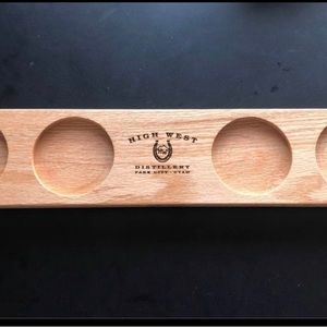 High West distillery park city Utah beer drink flight board